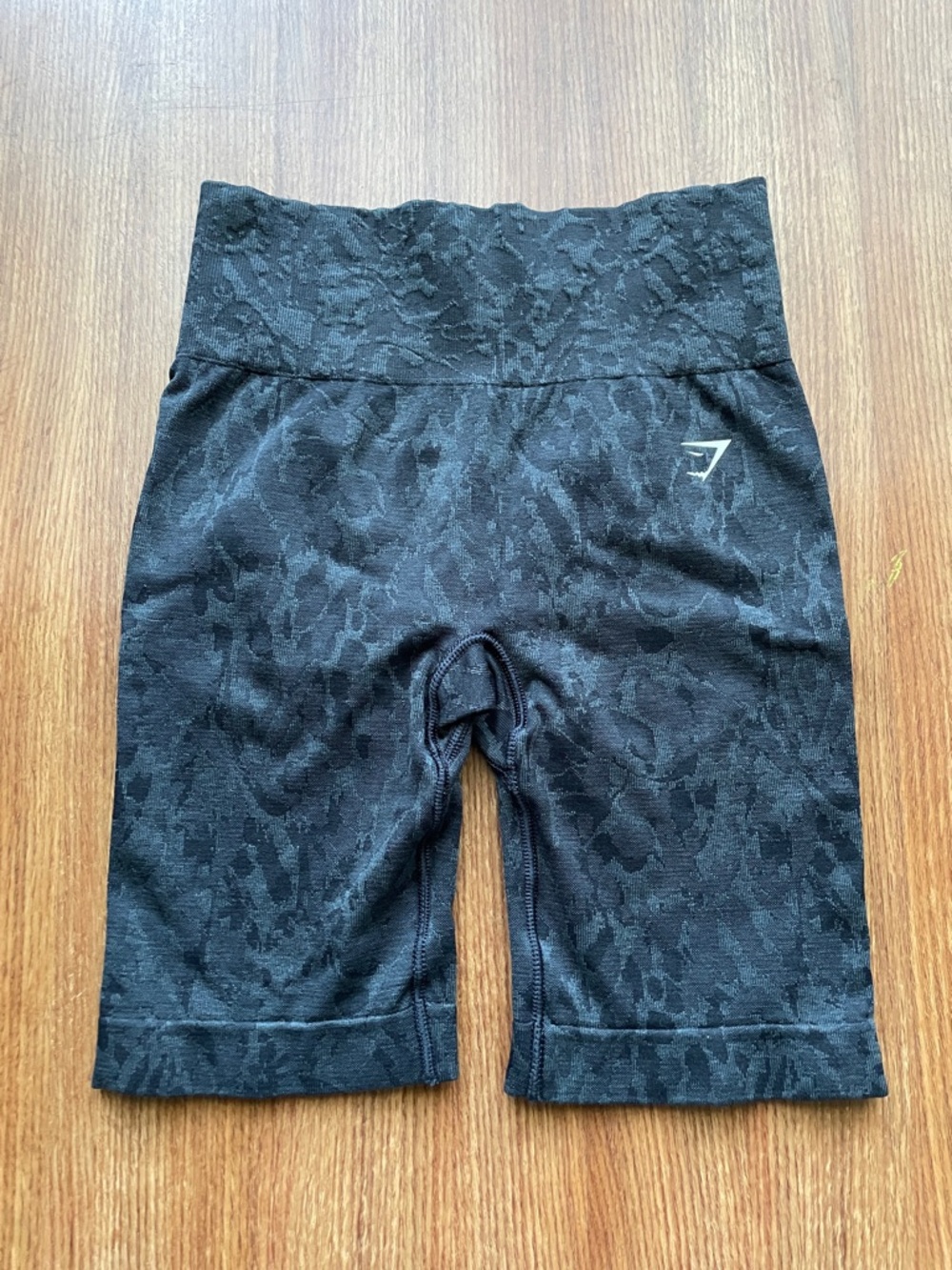 Gymshark Black Jacquard High-Waist Bike Shorts